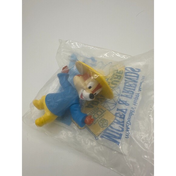1993 McDonald’s Mickey & Friends EPCOT Chip in China Toy Sealed - Picture 3 of 9